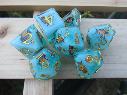 Owl Sharp Resin Dice