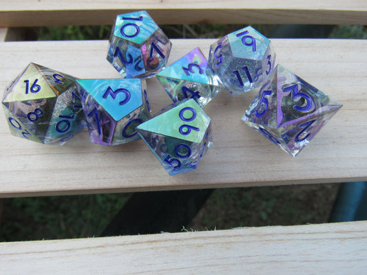 Transparent Dark Liquid Core Sharp Resin Dice