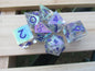 Transparent Iridescent Liquid Core Sharp Resin Dice
