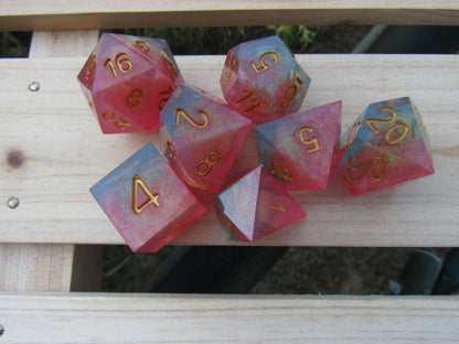 Melon Liquid Core Sharp Resin Dice