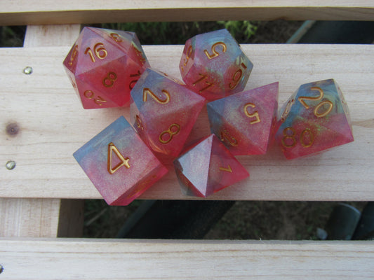 Melon Liquid Core Sharp Resin Dice