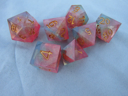 Melon Liquid Core Sharp Resin Dice