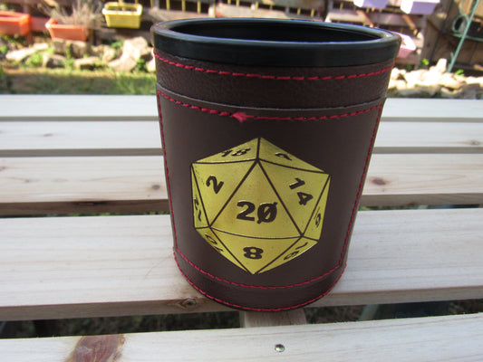 Brown Dice Cup