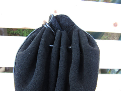 D20 - Black Leather Bag