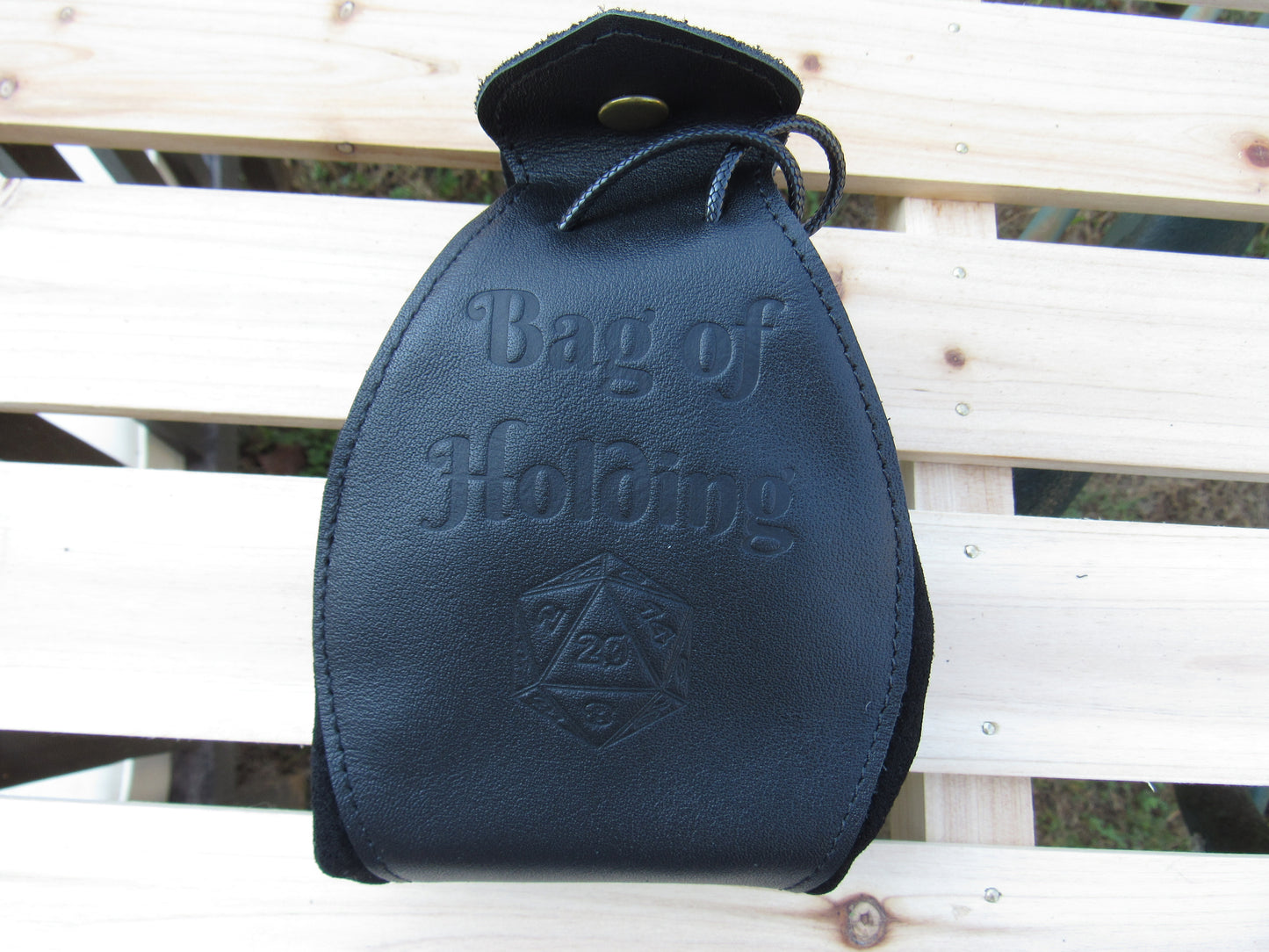 Bag of Holding - Black Leather Bag