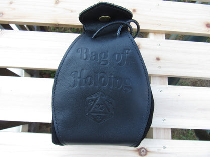 Bag of Holding - Black Leather Bag