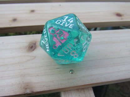 Large Rick Roll D20