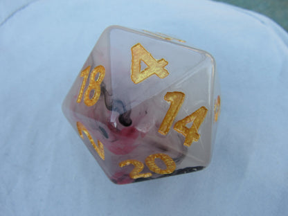 Giant Red Jade D20