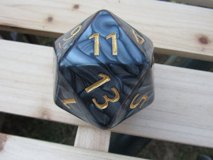 Giant Black Pearl D20