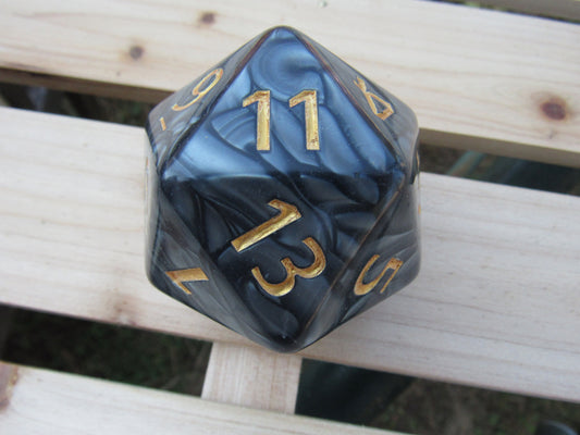 Giant Black Pearl D20