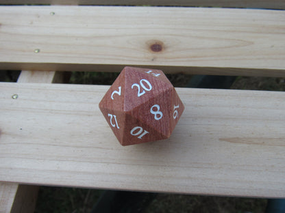 Santos Rose Large Wood D20