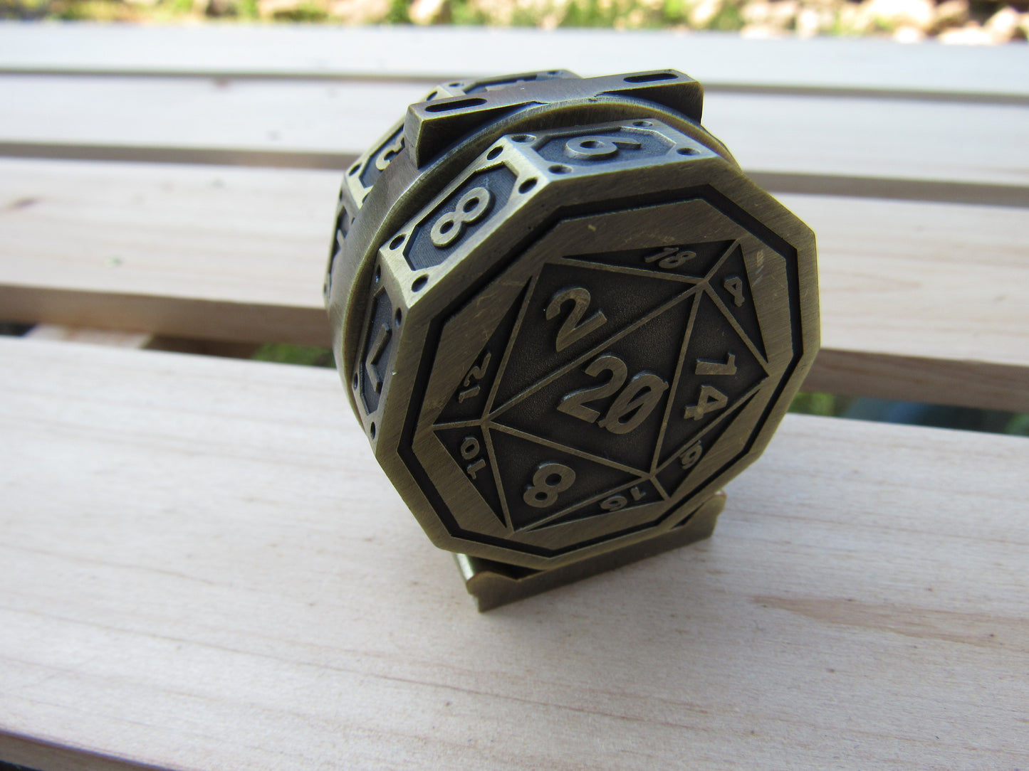 Antique Brass Life Counter