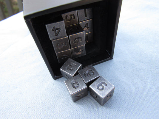 Antique Silver 36 pack of D6's