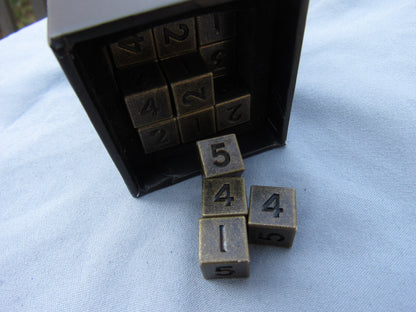 Antique Brass 36 pack of D6's