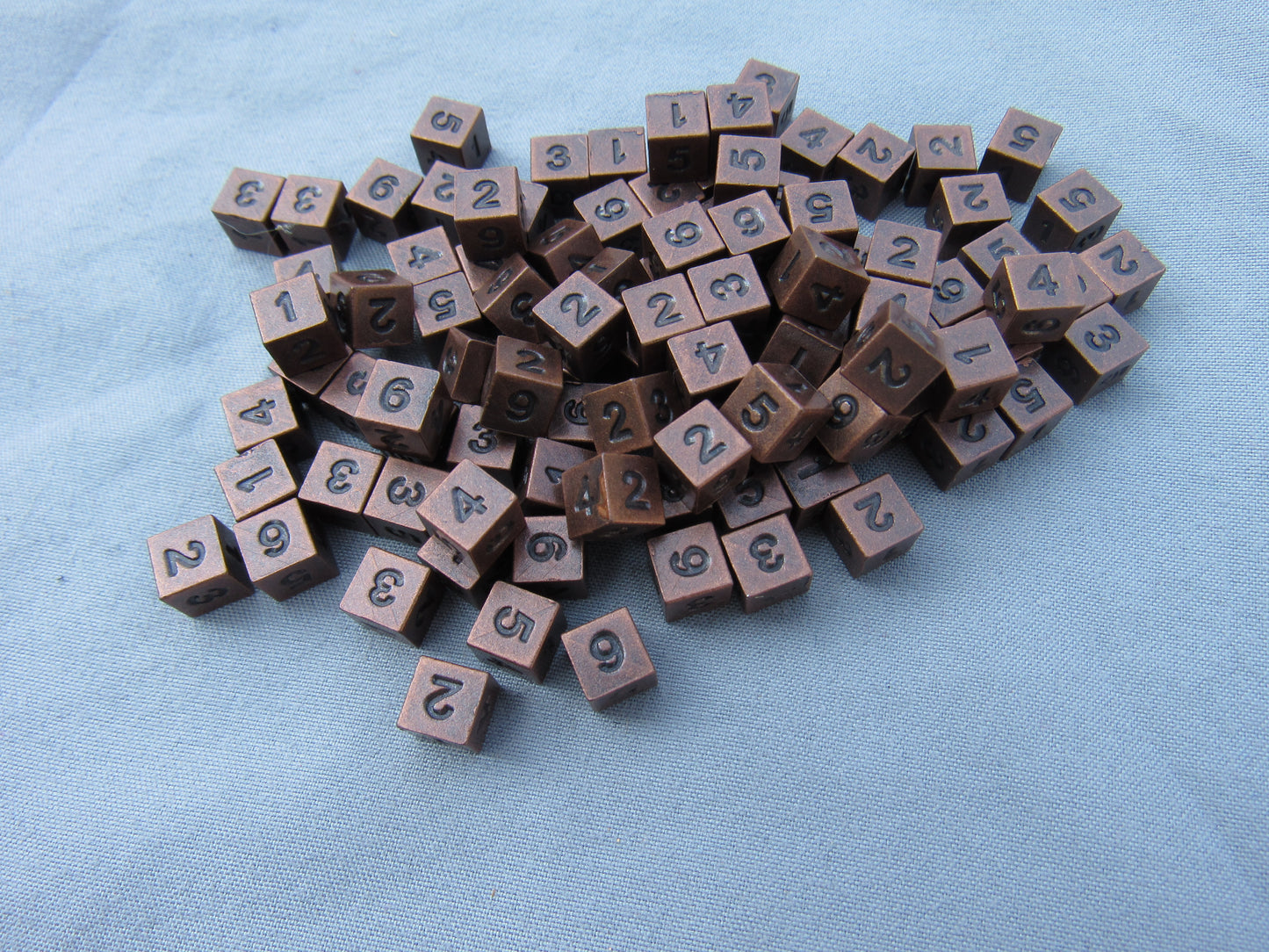 Antique Copper 100 pack of D6's