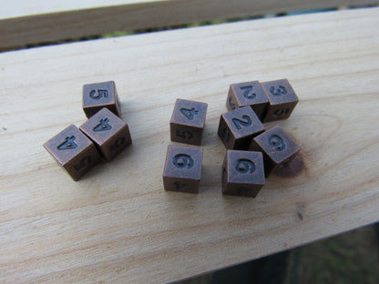 Antique Copper 100 pack of D6's