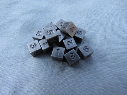 Antique Silver 100 pack of D6's