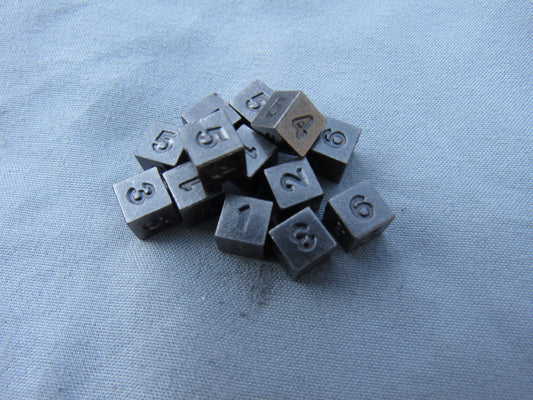 Antique Silver 100 pack of D6's