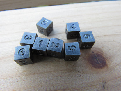 Antique Silver 100 pack of D6's