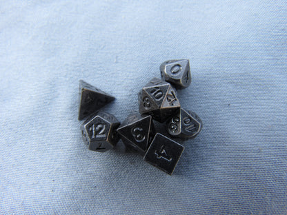 Tiny Antique Silver Dice