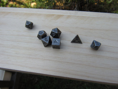 Tiny Antique Silver Dice