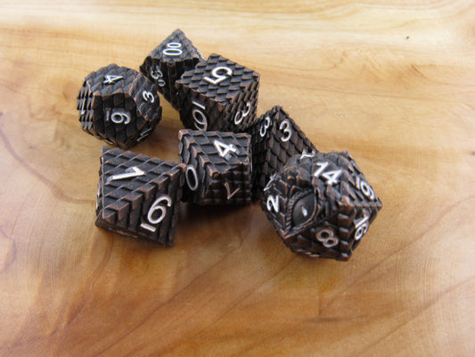 Copper Dragon Scale Dice