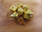 Gold and Pink Plum Blossom Dice