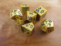 Gold and Purple Plum Blossom Dice