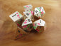 GLOW Silver and Pink Plum Blossom Dice