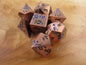 Copper and Blue Plum Blossom Dice