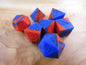 Red and Blue Silicone Dice
