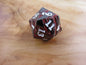 Gunmetal and Red Large Striped D20