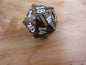 Gunmetal and Orange Large Striped D20