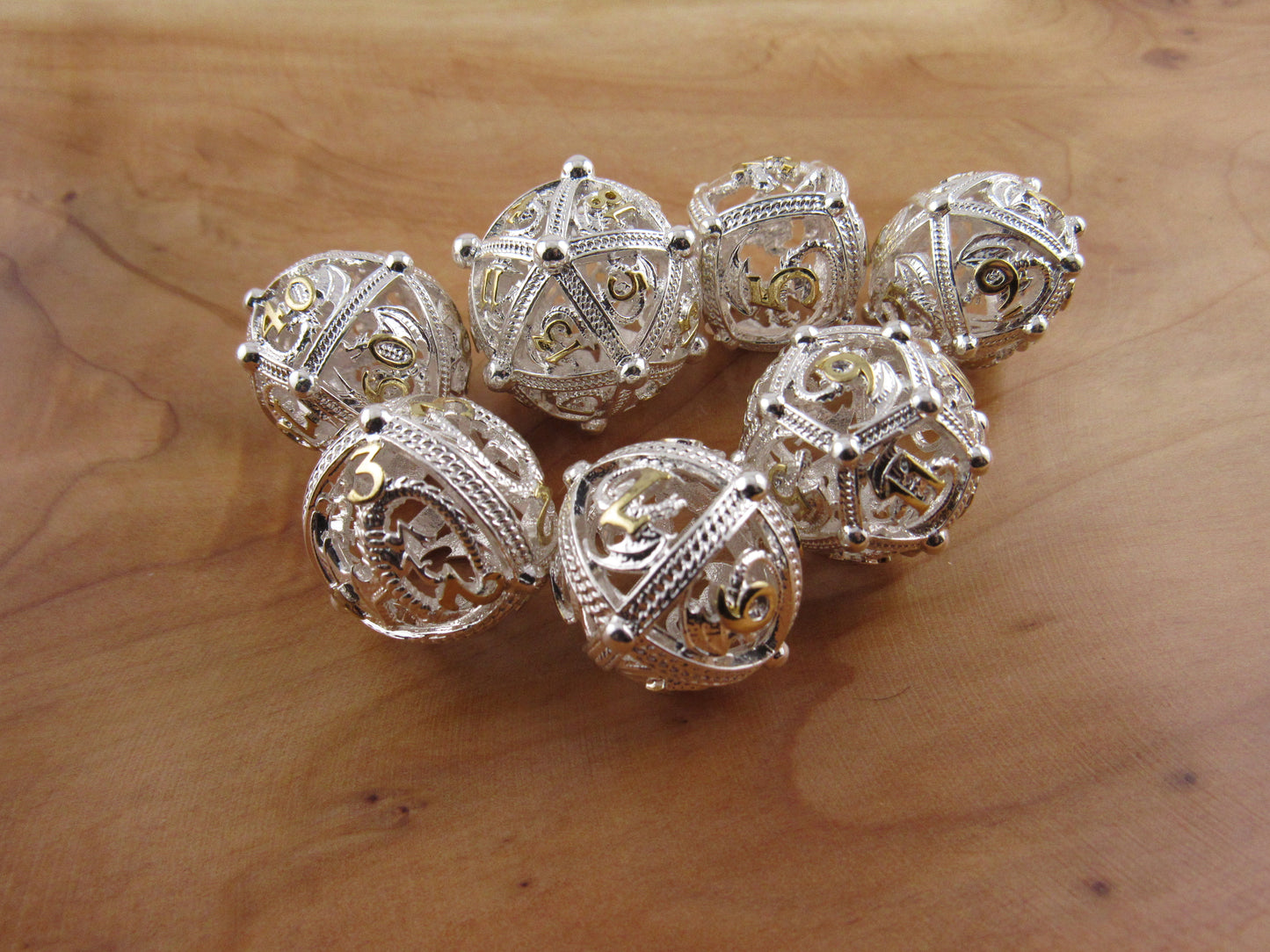Silver Hollow Spherical Dice