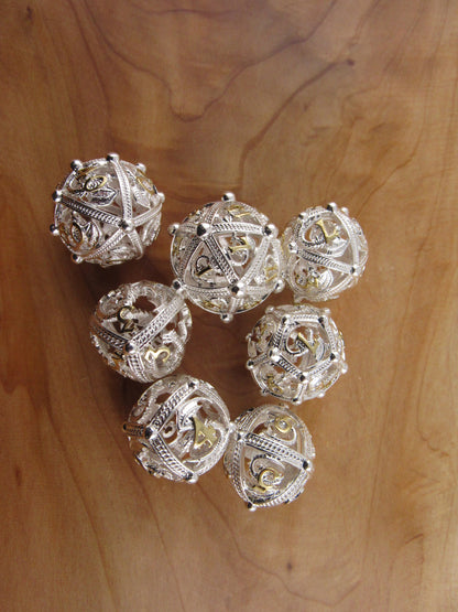 Silver Hollow Spherical Dice