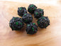 Black and Green Hollow Spherical Dice