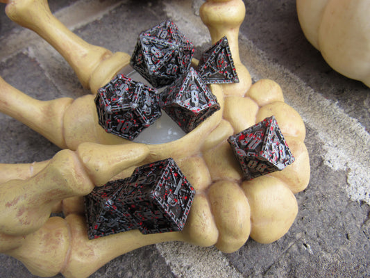 Blood Splatter Reaper Dice