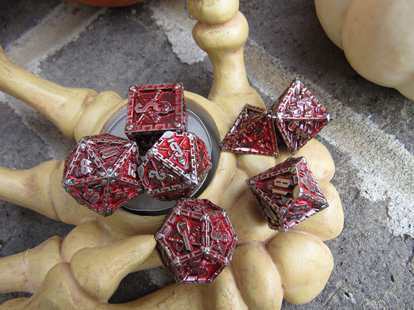 Dark Red Reaper Dice