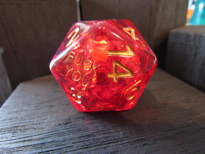 Rounded Resin D20 (Large - 33mm)