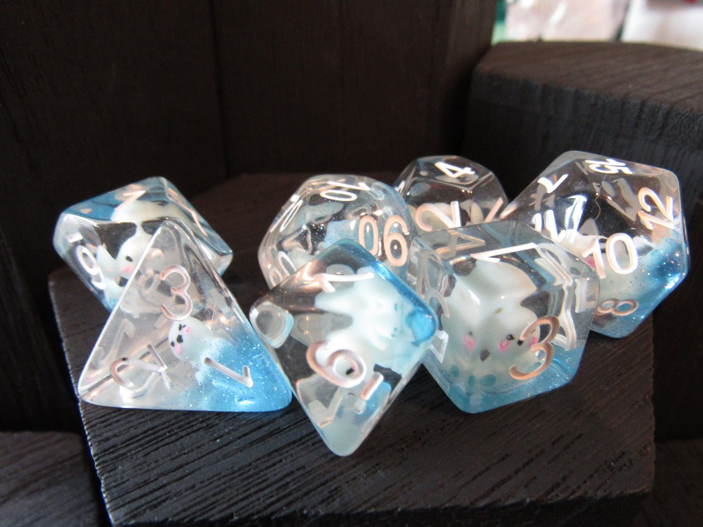 Chibi Dinosaur Dice Set