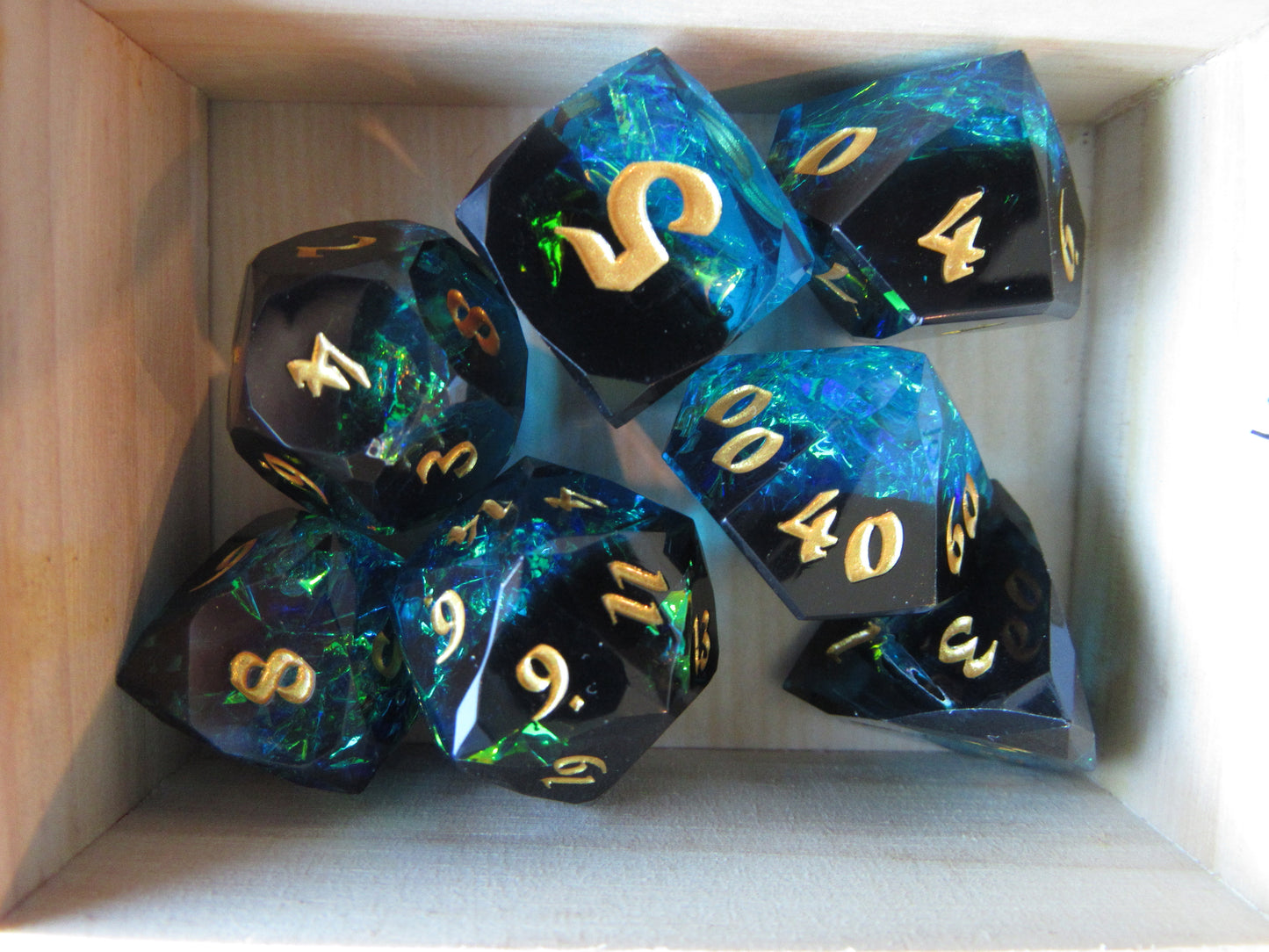 Faceted Resin Dice Set