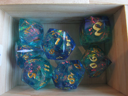 Faceted Resin Dice Set