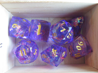 Faceted Resin Dice Set