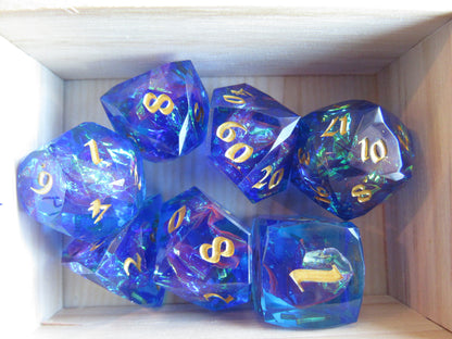 Faceted Resin Dice Set