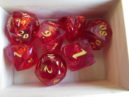 Faceted Resin Dice Set