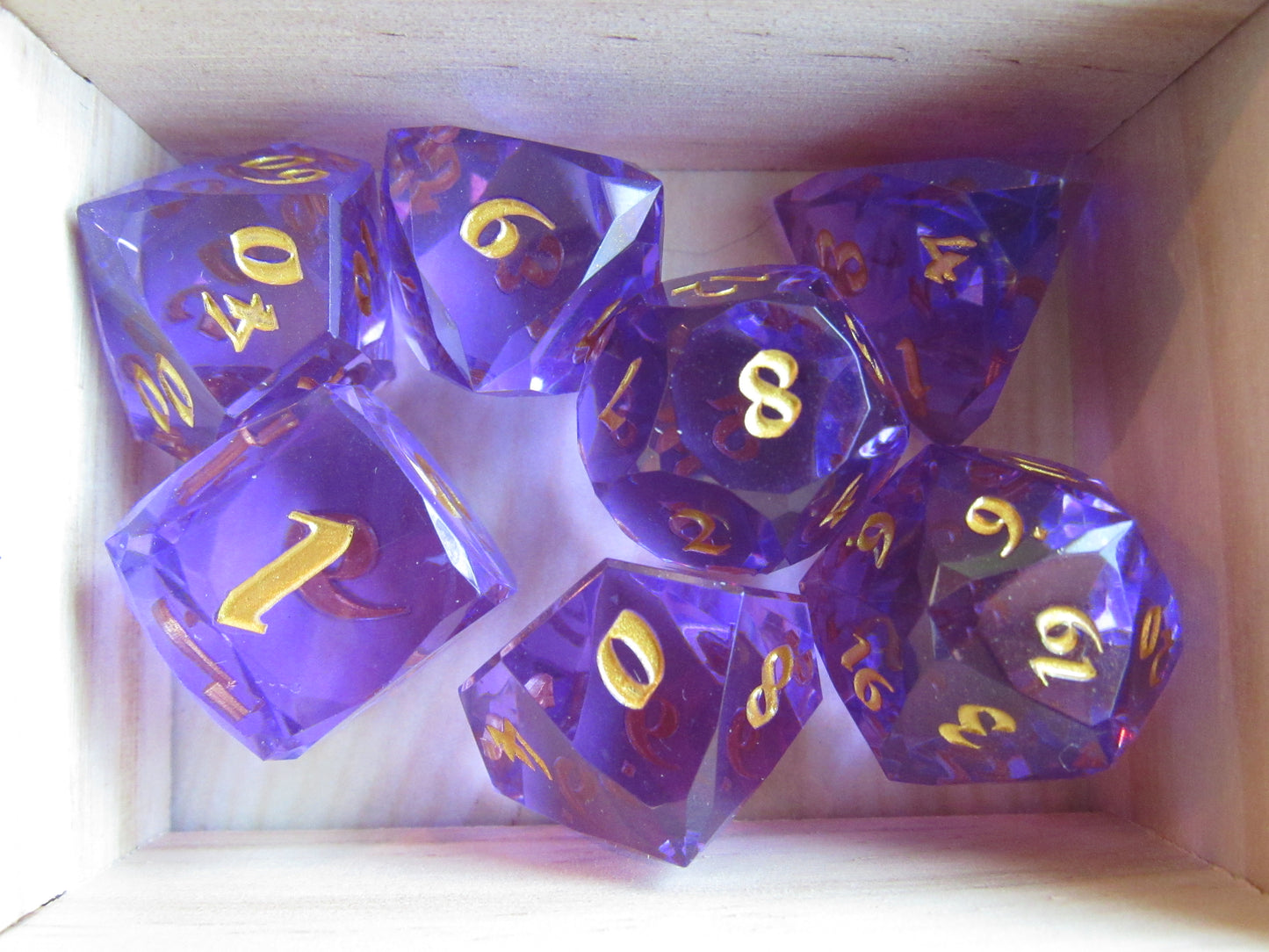 Faceted Resin Dice Set