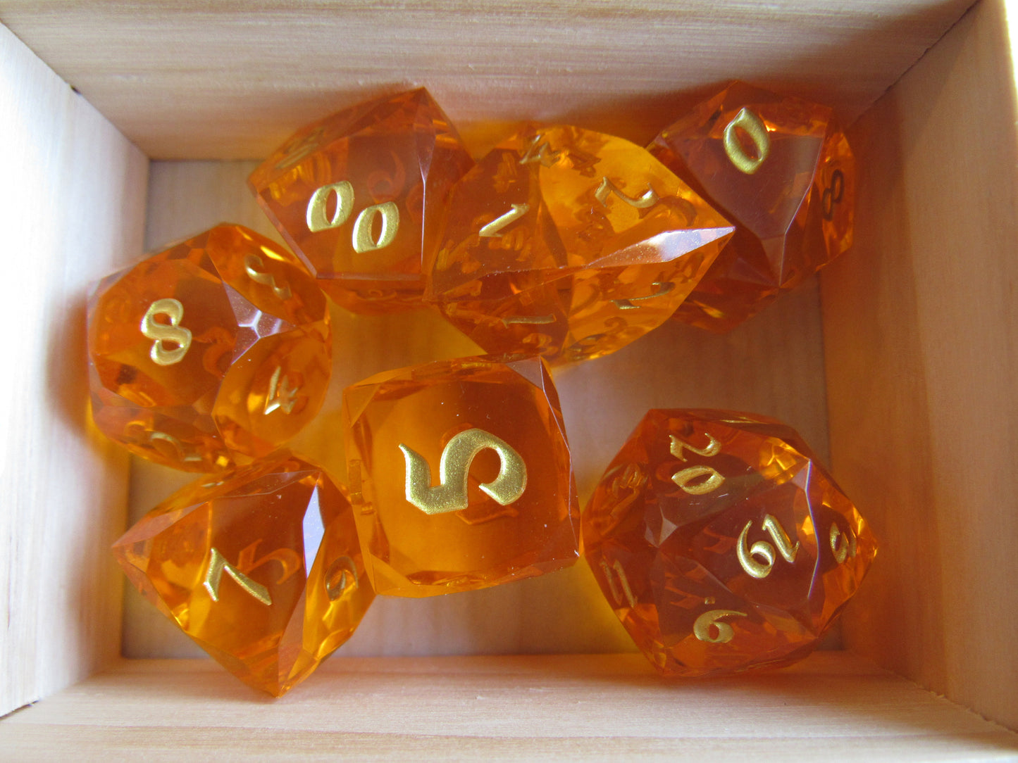 Faceted Resin Dice Set