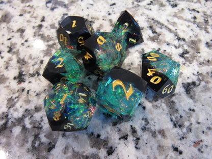 Faceted Resin Dice Set