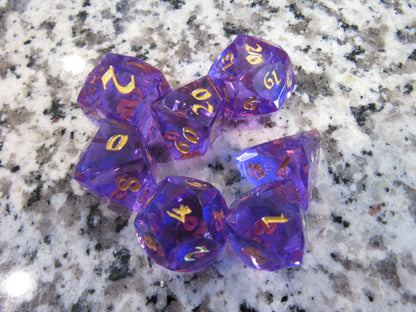 Faceted Resin Dice Set