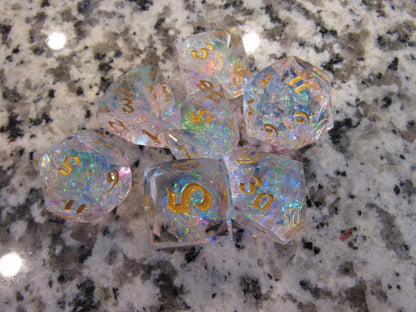 Faceted Resin Dice Set